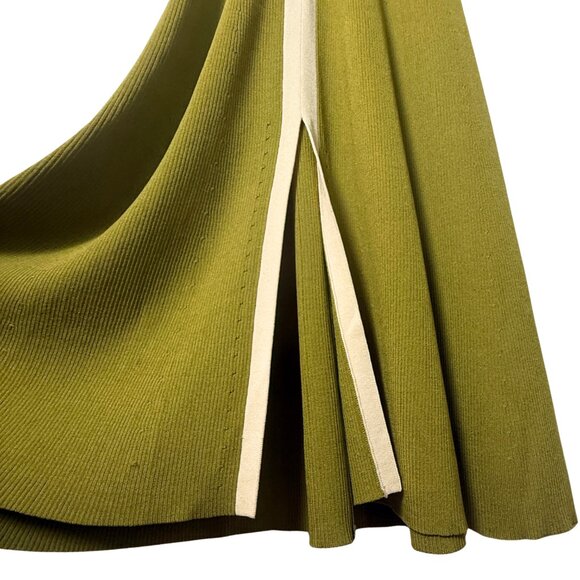 NWT Sandro Elwire Knit Midi Dress, Olive Green, Sz 8 - Picture 7 of 7